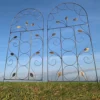 Set Of 2 Leaf Design Metal Trellis (120cm X 50cm) -Leaf Shop set of 2 leaf design metal trellis 120cm x 50cm 5060575109206 01c MP