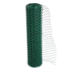 Simpa 0.9M X 25M Green PVC Coated Galvanised Steel Wire Garden Fencing