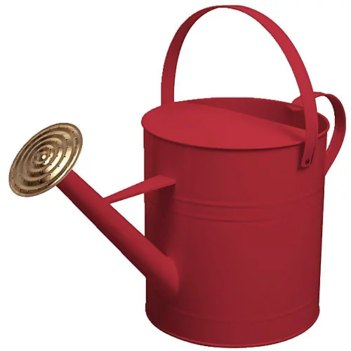 Simpa 9 Litre / 2 Gallon Red Galvanised Watering Can With Brass Rose. 3 Simpa 9 Litre / 2 Gallon Red Galvanised Watering Can With Brass Rose.