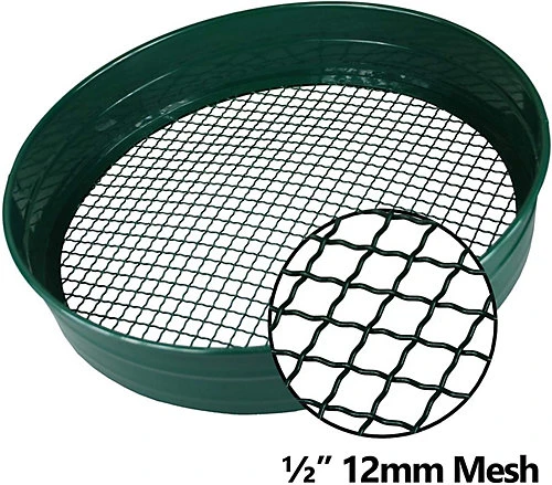 Simpa Steel Garden Riddle Sieve 1/2" 12mm Mesh 70mm Deep 4 Simpa Steel Garden Riddle Sieve 1/2" 12mm Mesh 70mm Deep - Image 2