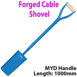 Solid Forged Steel 1000mm Cable Digging Shovel MYD Handle Gardening Tool