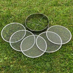 Stainless Steel Soil Sieve With 5 Interchangeable Filters