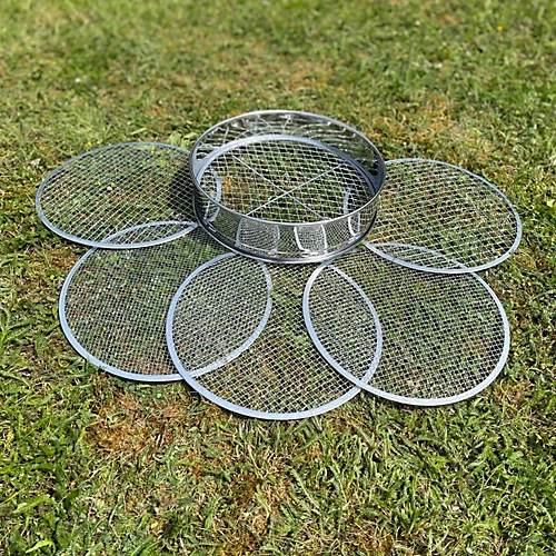 Stainless Steel Soil Sieve With 5 Interchangeable Filters 6 Stainless Steel Soil Sieve With 5 Interchangeable Filters - Image 4