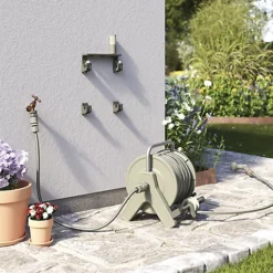 Verve Freestanding Manual Hose Reel Set (L)25m -Leaf Shop verve freestanding manual hose reel set l 25m5059340251011 02i