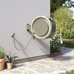 Verve Wall-mounted Manual Hose Reel Set (L)40m -Leaf Shop verve wall mounted manual hose reel set l 40m5059340251004 01i
