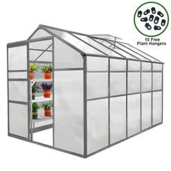 Weather Resistant Aluminium Greenhouse 6ft X 10ft