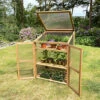 Wooden Framed Polycarbonate Growhouse Mini Greenhouse -Leaf Shop wooden framed polycarbonate growhouse mini greenhouse5060266599071 01c MP