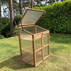 Wooden Framed Polycarbonate Growhouse Mini Greenhouse -Leaf Shop wooden framed polycarbonate growhouse mini greenhouse5060266599071 03c MP