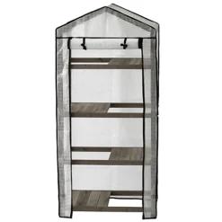 Wooden Nursery Greenhouse - Grey Wash (FSC 100%) -Leaf Shop wooden nursery greenhouse grey wash fsc 100 4975149839254 04c MP